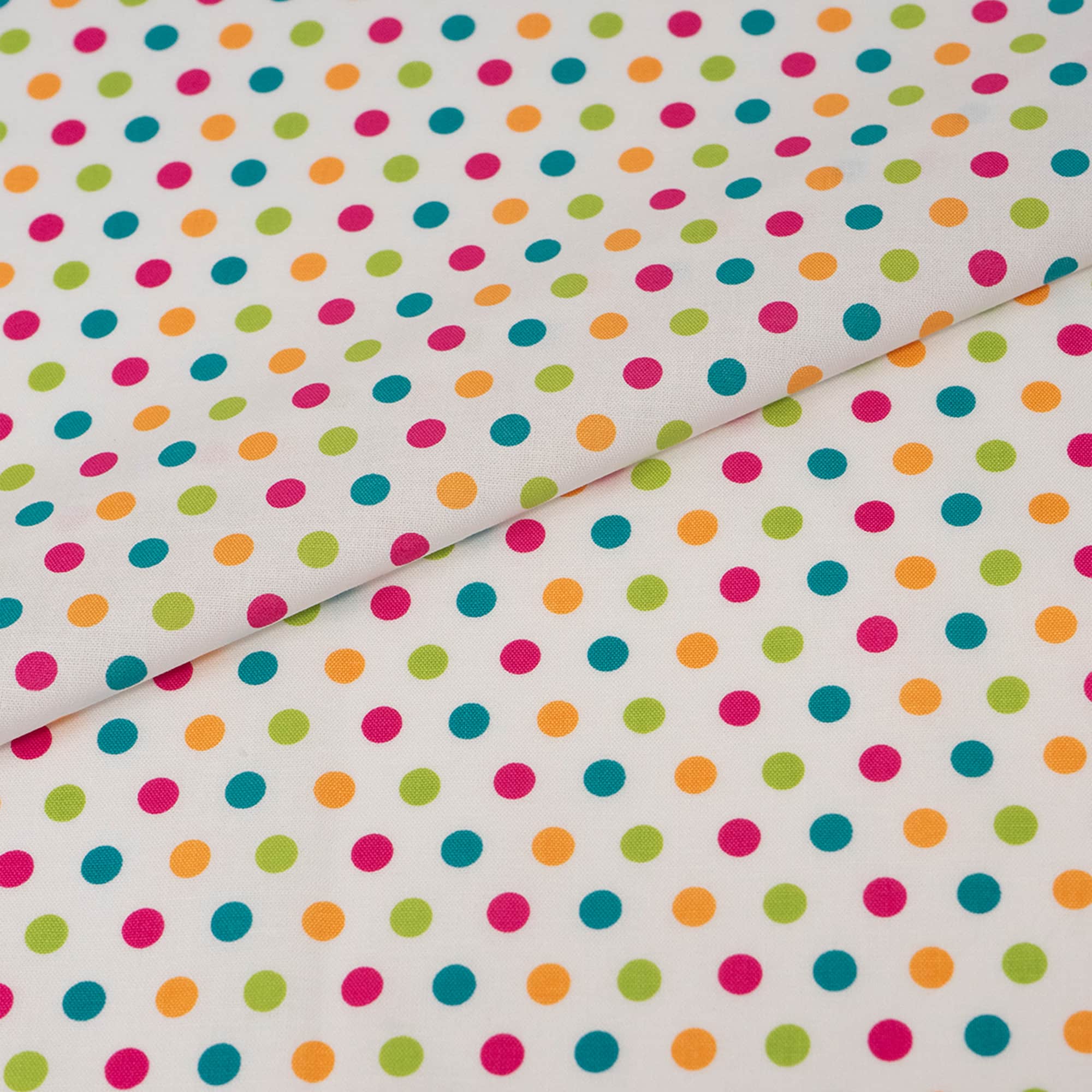 SINGER Spring Floral Dots Cotton Fabric